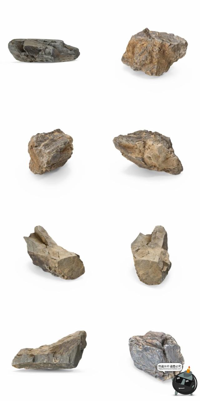 图片[17]-岩石石块石头自然真实场景装饰后期合成PNG免扣免抠图片PSD素材-设计猿