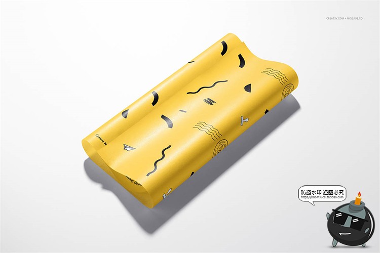 图片[6]-食品安全纸包装纸礼物礼品包装打包纸智能贴图样机PSD模板PS素材-设计猿