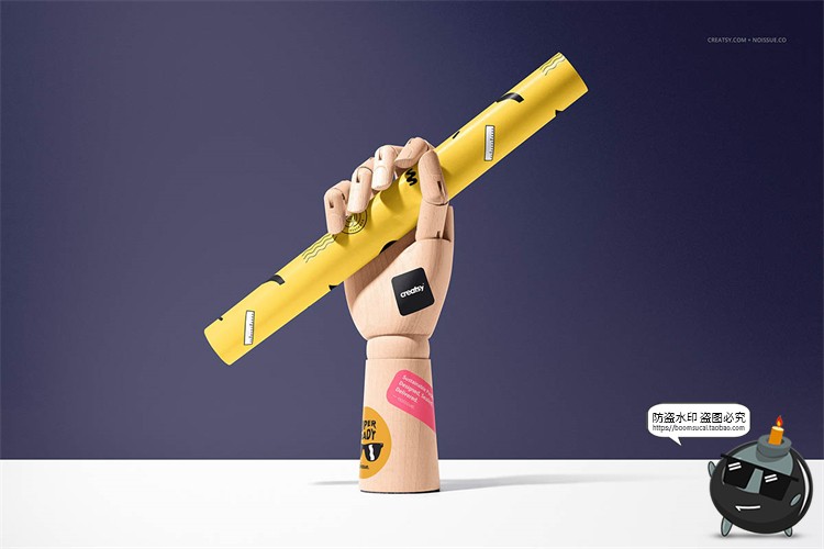 图片[9]-食品安全纸包装纸礼物礼品包装打包纸智能贴图样机PSD模板PS素材-设计猿