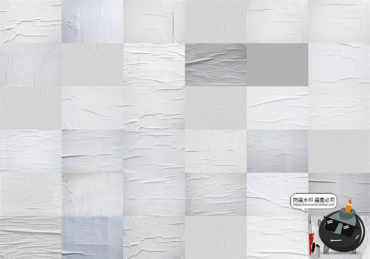 图片[2]-褶皱折痕胶合效果海报气泡鼓泡纸张纹理叠层JPG图片后期合成素材-设计猿