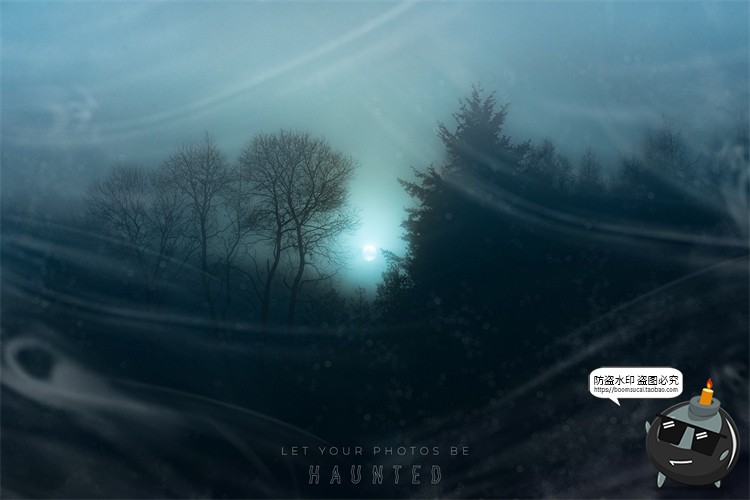 图片[1]-恐怖幽灵鬼影烟雾阴森氛围效果叠加图层JPG黑底图片后期合成素材-设计猿