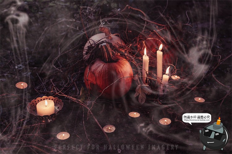 图片[5]-恐怖幽灵鬼影烟雾阴森氛围效果叠加图层JPG黑底图片后期合成素材-设计猿