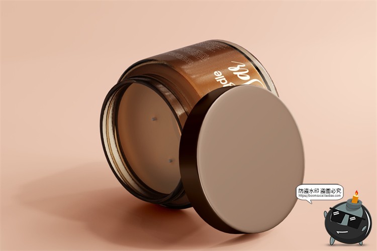 图片[15]-蜡烛香薰品牌琥珀色玻璃罐包装LOGO展示贴图VI样机PSD模板PS素材-设计猿