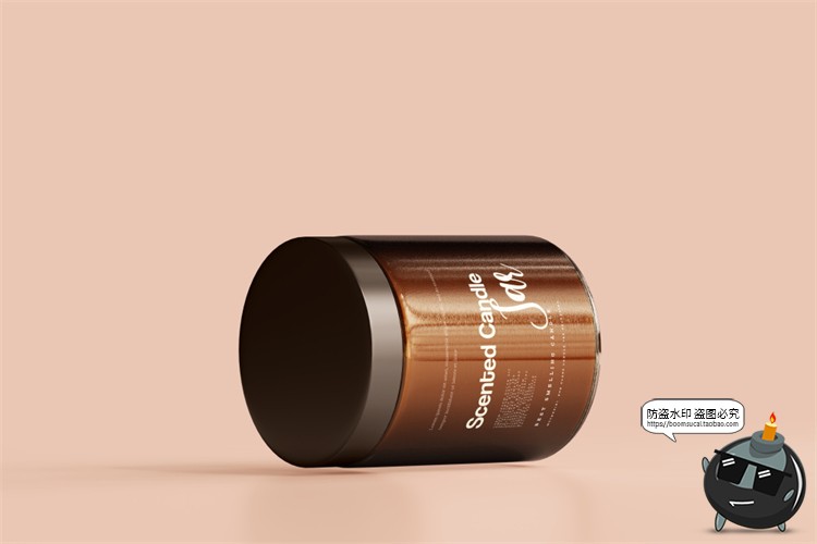 图片[44]-蜡烛香薰品牌琥珀色玻璃罐包装LOGO展示贴图VI样机PSD模板PS素材-设计猿