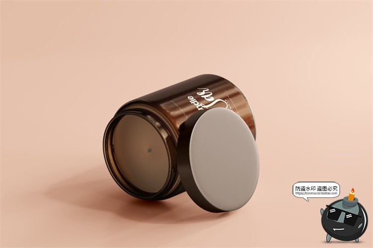 图片[45]-蜡烛香薰品牌琥珀色玻璃罐包装LOGO展示贴图VI样机PSD模板PS素材-设计猿