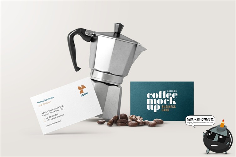 图片[9]-咖啡品牌提案VI名片包装袋纸杯马克杯贴图衍生样机PSD模板PS素材-设计猿