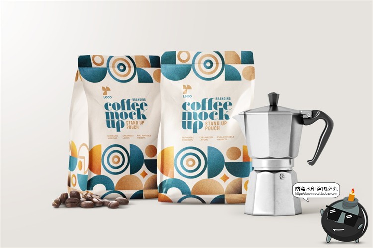 图片[10]-咖啡品牌提案VI名片包装袋纸杯马克杯贴图衍生样机PSD模板PS素材-设计猿
