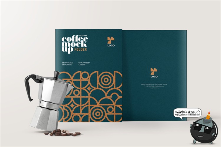 图片[15]-咖啡品牌提案VI名片包装袋纸杯马克杯贴图衍生样机PSD模板PS素材-设计猿