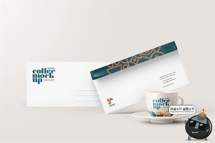 图片[17]-咖啡品牌提案VI名片包装袋纸杯马克杯贴图衍生样机PSD模板PS素材-设计猿