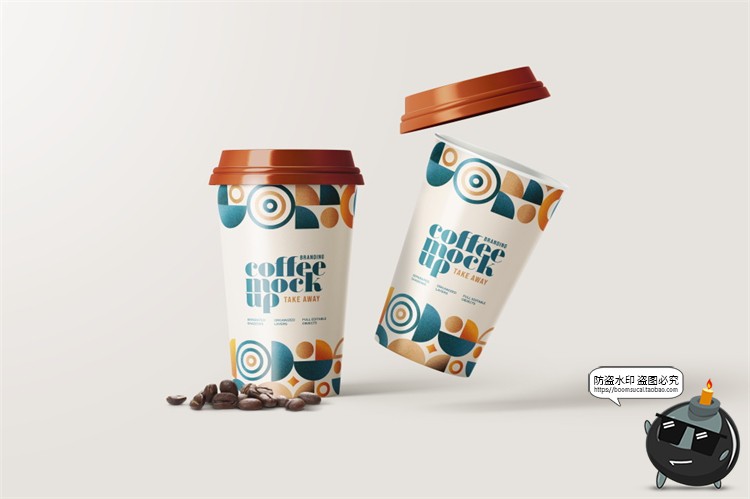 图片[20]-咖啡品牌提案VI名片包装袋纸杯马克杯贴图衍生样机PSD模板PS素材-设计猿