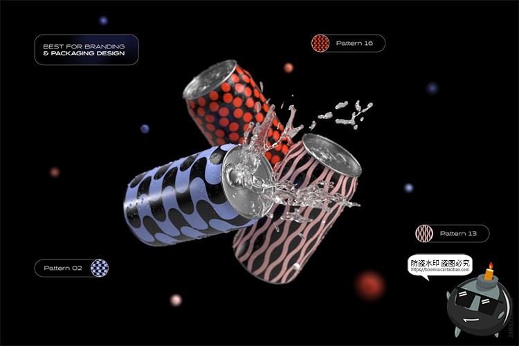 图片[2]-动感几何无缝拼接底纹平铺抽象图案活力四射AI矢量JPG图片PSD素材-设计猿