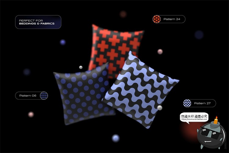 图片[6]-动感几何无缝拼接底纹平铺抽象图案活力四射AI矢量JPG图片PSD素材-设计猿