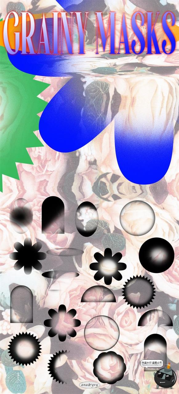 图片[13]-迷幻专题剪贴画 复古90年代酸性扭曲艺术PNG免抠装饰AI矢量素材-设计猿