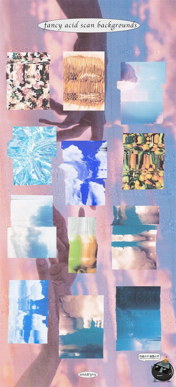 图片[15]-迷幻专题剪贴画 复古90年代酸性扭曲艺术PNG免抠装饰AI矢量素材-设计猿