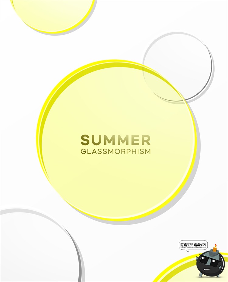 图片[39]-玻璃半透明渐变弥散光透明磨砂水滴玻璃元素创意海报PSD模板素材-设计猿
