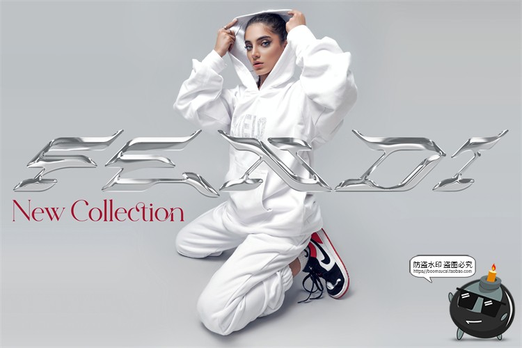 图片[7]-酸性艺术金属镀铬文字机能赛博效果字体特效样机PSD模板PS素材-设计猿