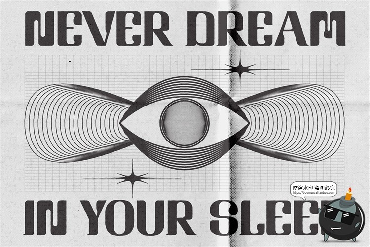 图片[2]-抽象艺术酸性几何波西米亚装饰线条PNG图案背景底纹AI矢量素材-设计猿