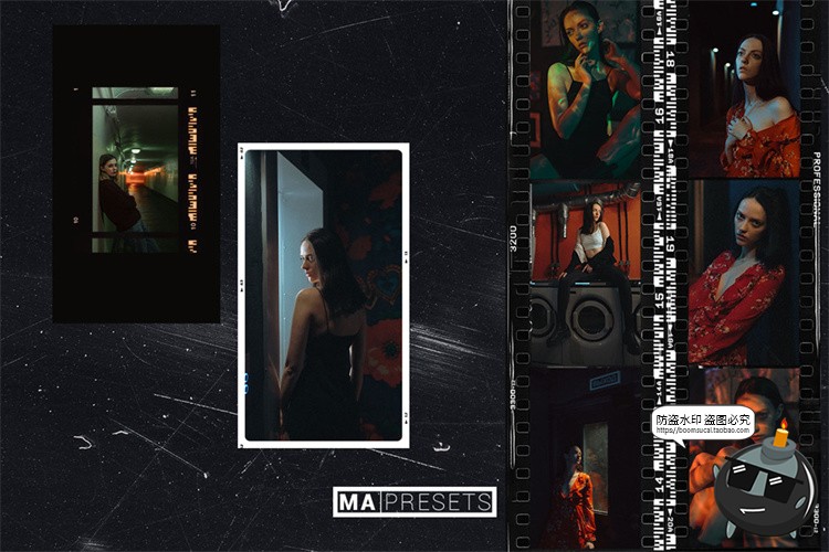 图片[3]-复古电影胶片边框老照片胶卷相机效果叠加PNG免抠后期合成素材-设计猿