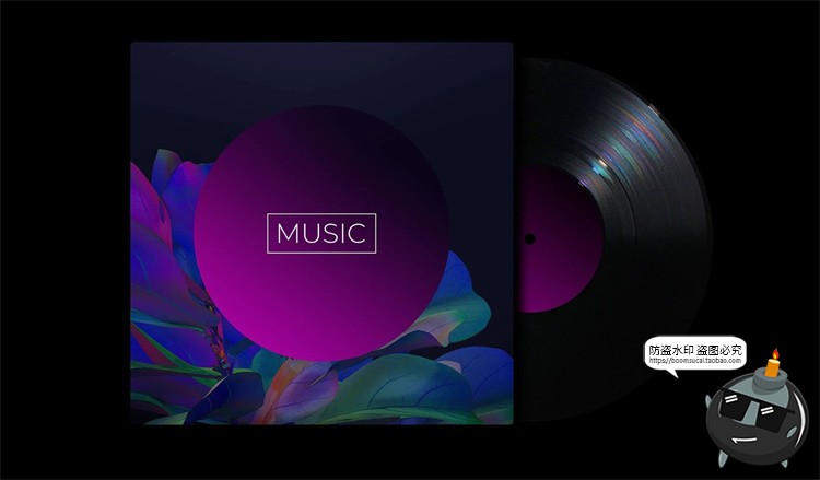 图片[5]-热带霓虹蒸汽波朋克炫彩树叶植物岩石创意抽象PNG免抠图片素材-设计猿