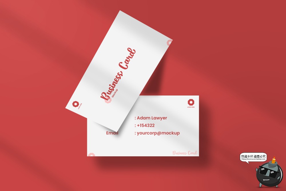 图片[6]-红色系列外套名片枕企业品牌提案VI周边衍生品样机PSD模板PS素材-设计猿
