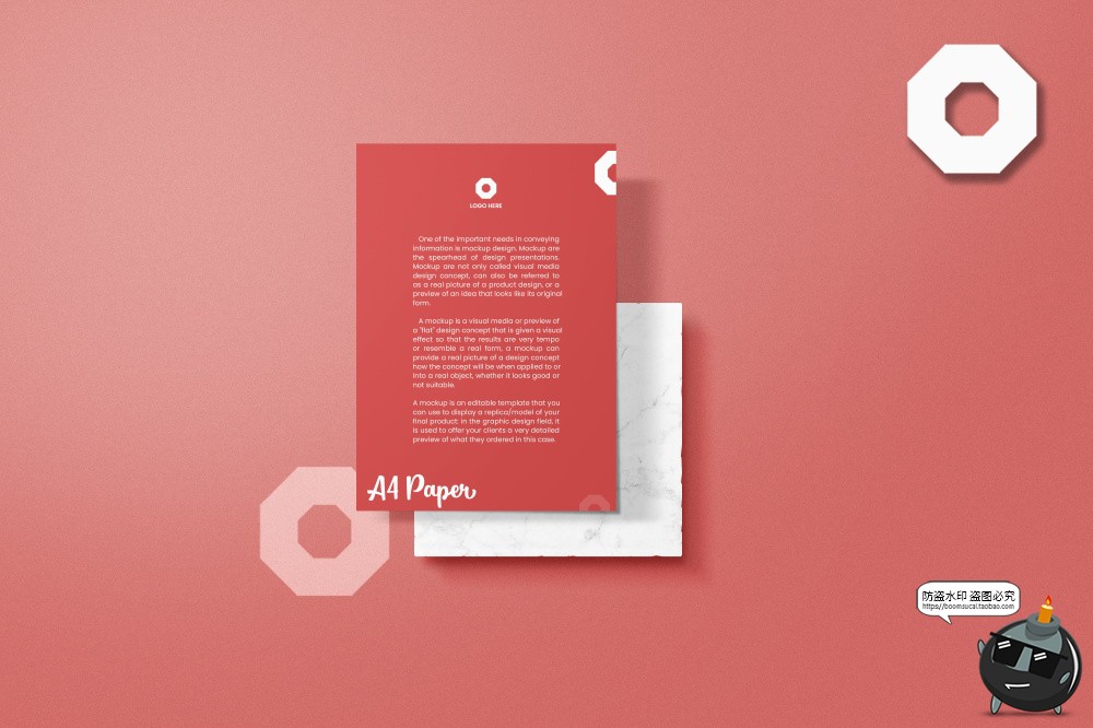 图片[7]-红色系列外套名片枕企业品牌提案VI周边衍生品样机PSD模板PS素材-设计猿