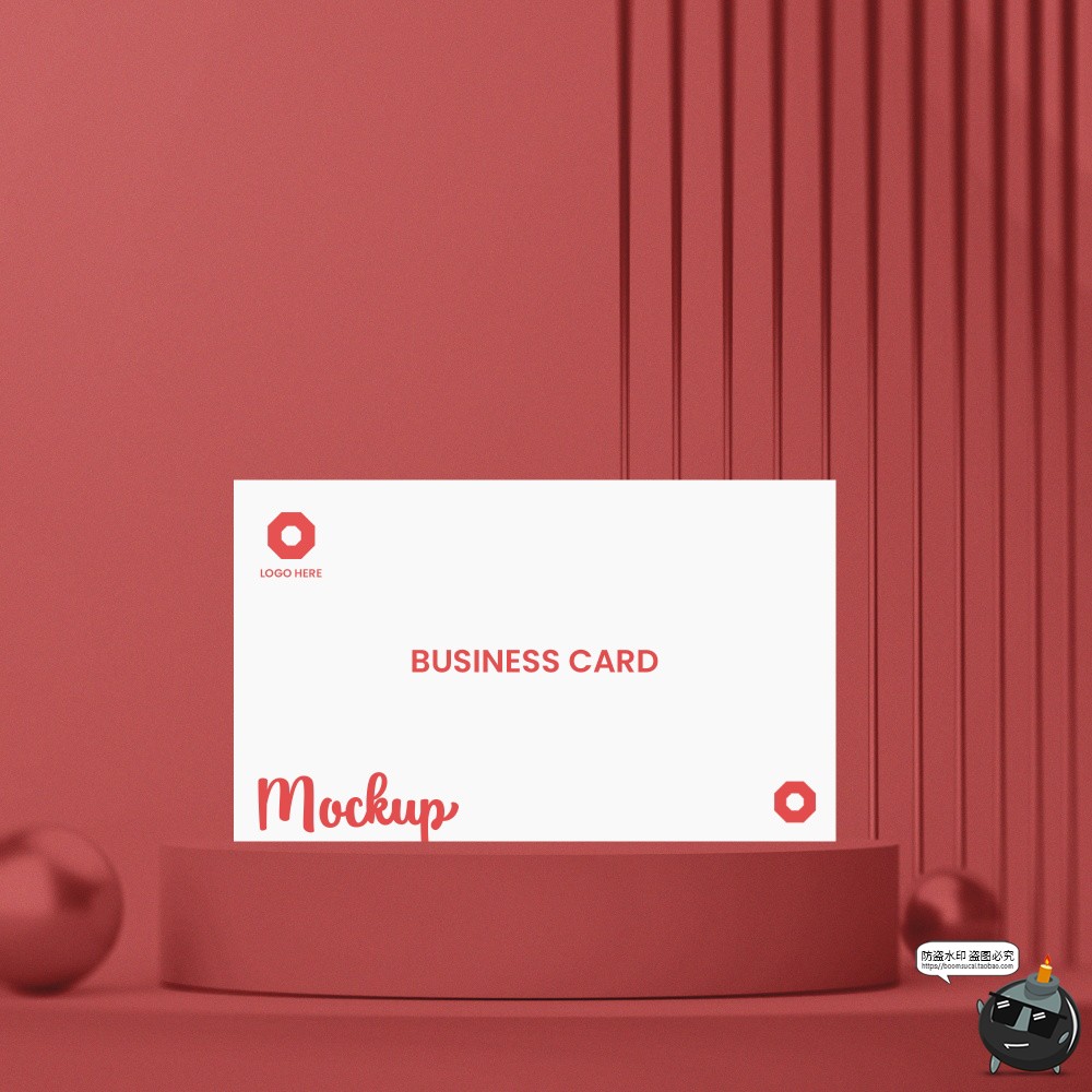 图片[8]-红色系列外套名片枕企业品牌提案VI周边衍生品样机PSD模板PS素材-设计猿