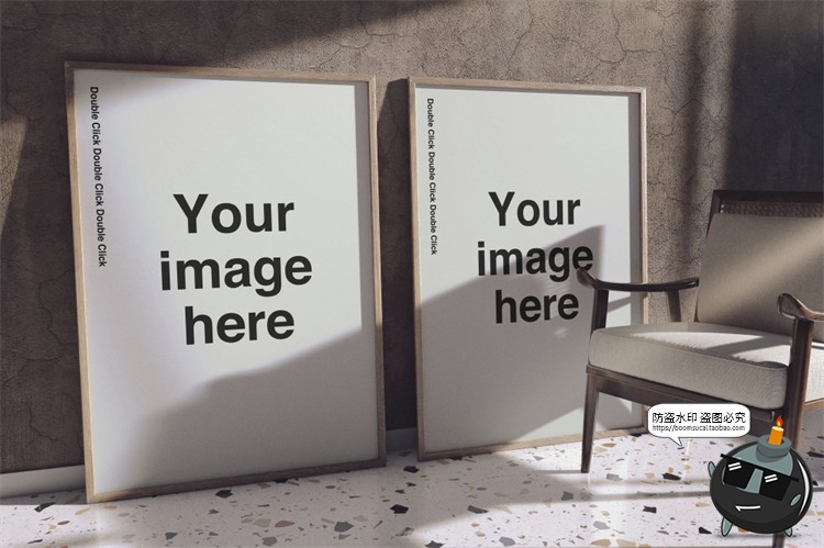 图片[11]-光影文艺弧形拱形画廊展览场景艺术海报贴图样机PSD模板PS素材-设计猿