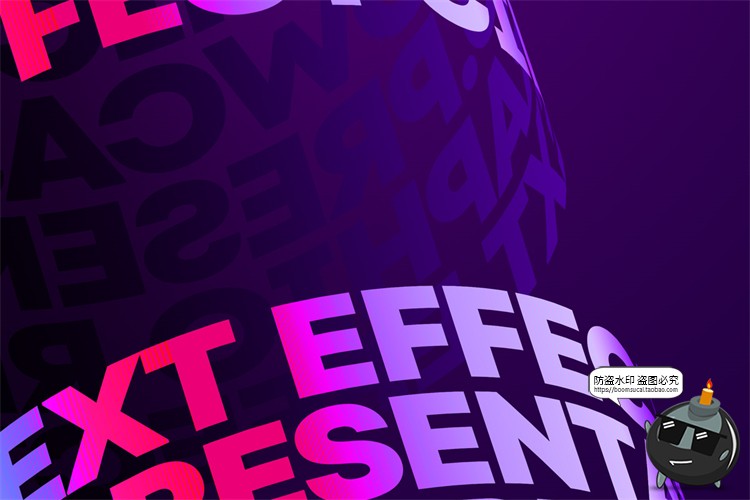 图片[4]-潮流圆柱柱形环绕环形字体特效文本mockups样式PSD模板样机PS素材-设计猿