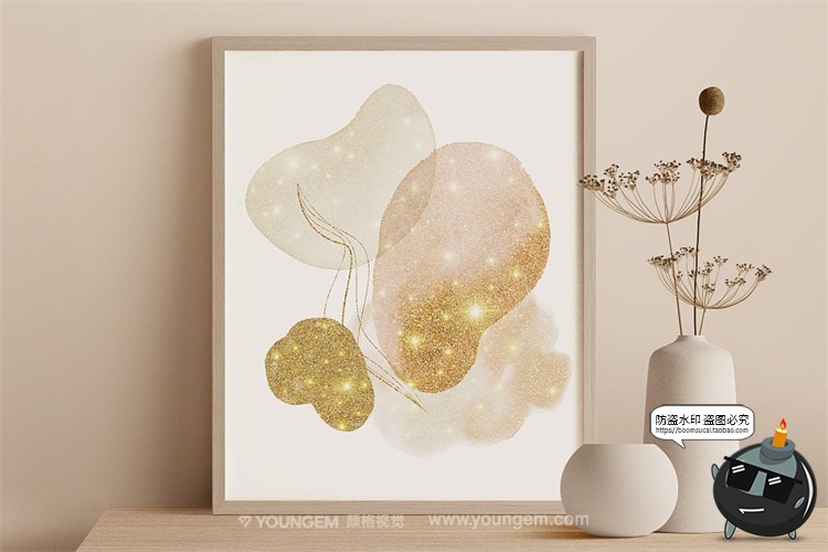 图片[5]-现代抽象艺术水彩风金粉梦幻轻奢包装PNG装饰背景底纹图片JPG素材-设计猿