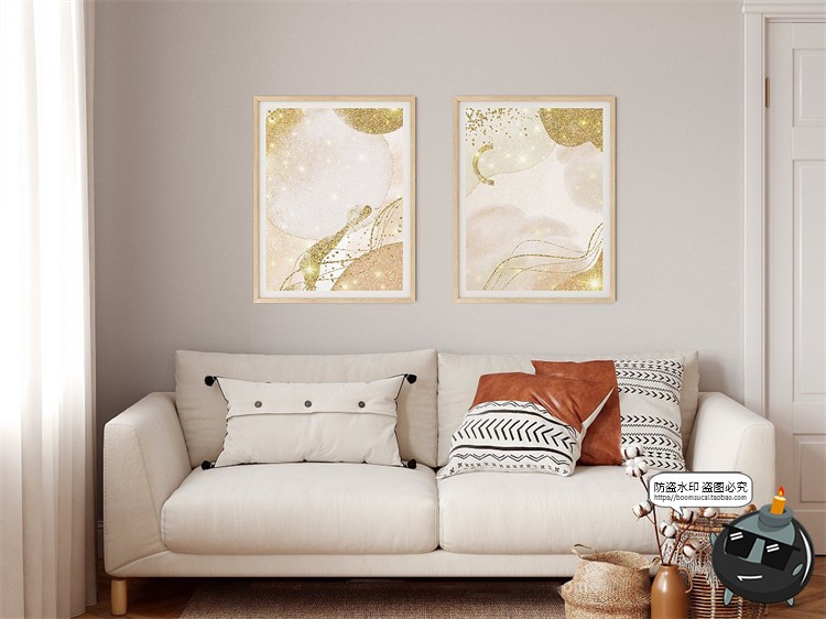 图片[8]-现代抽象艺术水彩风金粉梦幻轻奢包装PNG装饰背景底纹图片JPG素材-设计猿