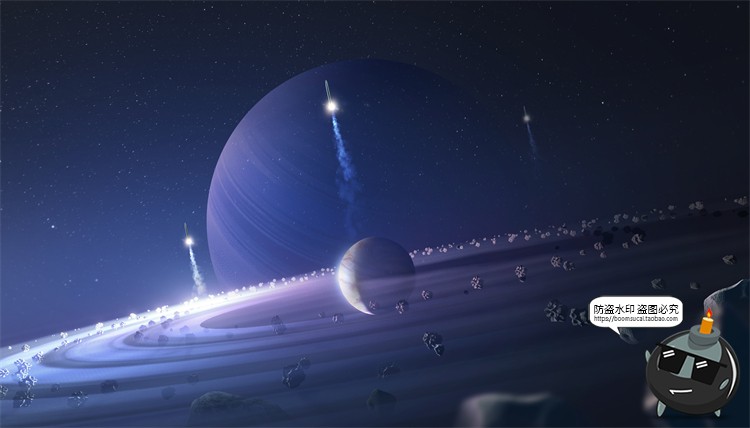 图片[8]-科幻太空黑洞星空宇宙地球航天创意合成插画海报PSD模板PS素材-设计猿