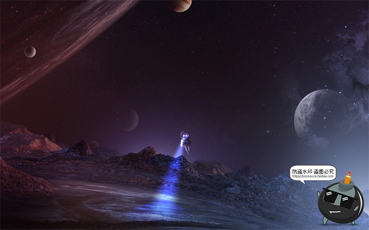 图片[11]-科幻太空黑洞星空宇宙地球航天创意合成插画海报PSD模板PS素材-设计猿