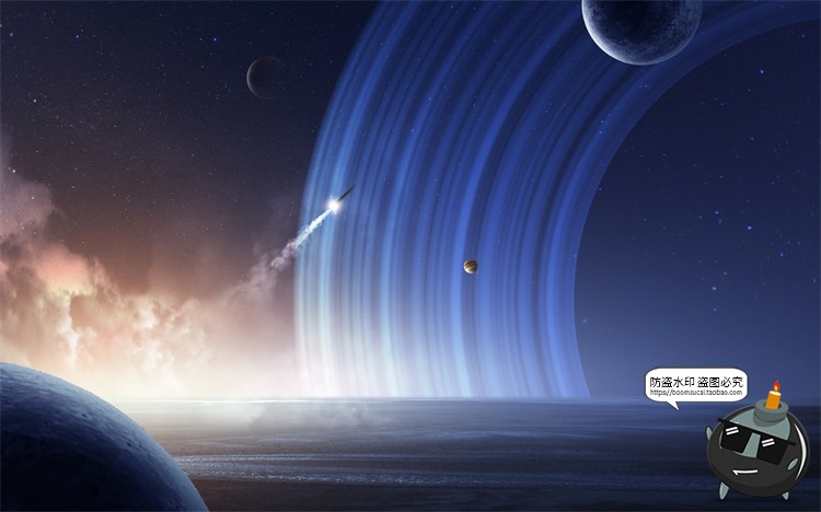 图片[15]-科幻太空黑洞星空宇宙地球航天创意合成插画海报PSD模板PS素材-设计猿