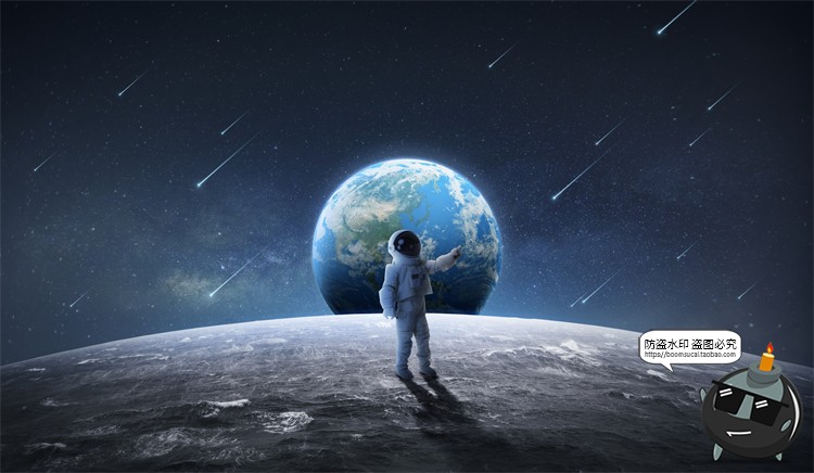 图片[20]-科幻太空黑洞星空宇宙地球航天创意合成插画海报PSD模板PS素材-设计猿