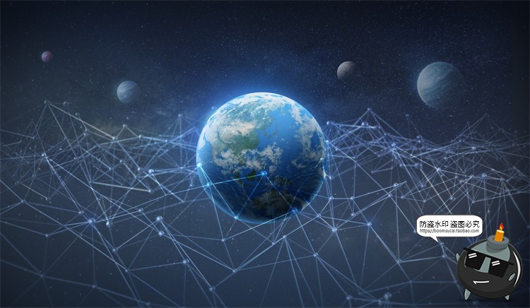 图片[21]-科幻太空黑洞星空宇宙地球航天创意合成插画海报PSD模板PS素材-设计猿