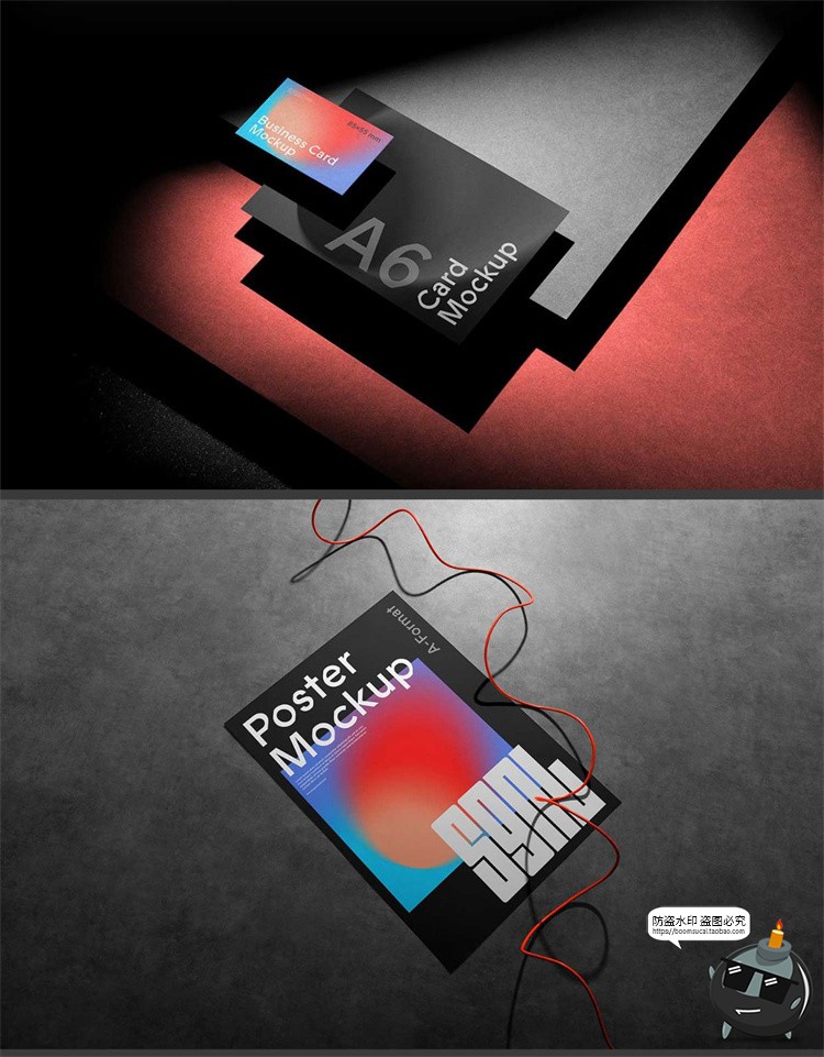 图片[2]-潮流品牌商务提案名片设备笔记本衍生效果展示样机PSD模板素材-设计猿
