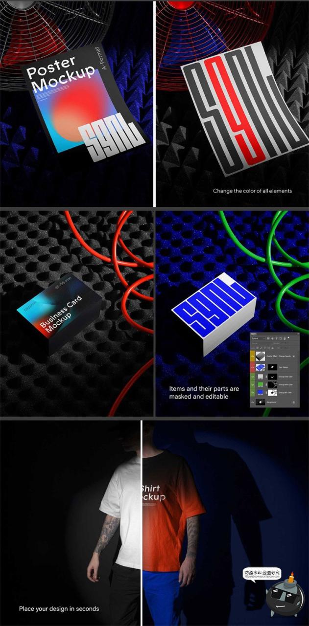 图片[9]-潮流品牌商务提案名片设备笔记本衍生效果展示样机PSD模板素材-设计猿