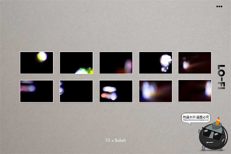 图片[4]-复古做旧胶片漏光效氛围感散光散景叠加JPG黑底图片后期合成素材-设计猿