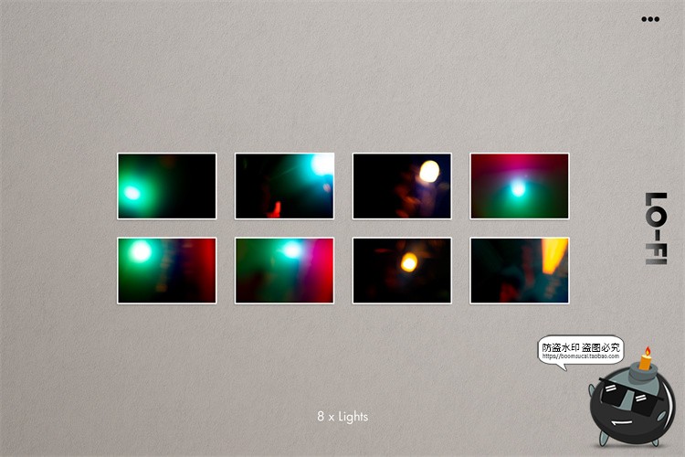 图片[6]-复古做旧胶片漏光效氛围感散光散景叠加JPG黑底图片后期合成素材-设计猿