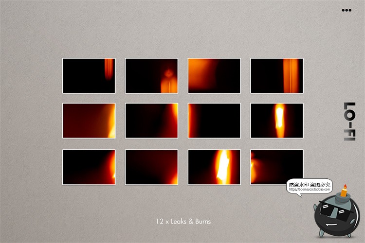 图片[8]-复古做旧胶片漏光效氛围感散光散景叠加JPG黑底图片后期合成素材-设计猿