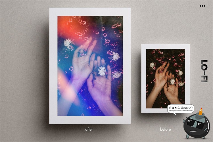 图片[13]-复古做旧胶片漏光效氛围感散光散景叠加JPG黑底图片后期合成素材-设计猿