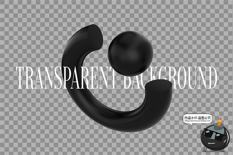 图片[13]-暗黑色主视觉图形3D立体高清抽象扭曲艺术几何PNG免抠图片素材-设计猿