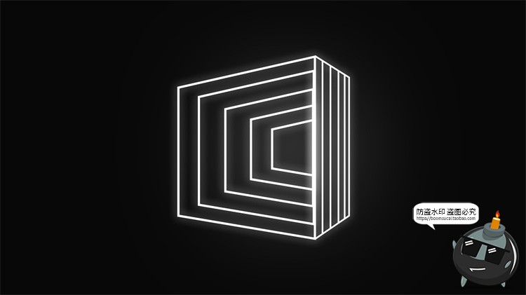 图片[23]-科幻未来线条空间线稿简约背景底纹PNG免抠装饰元素PSD模板PS素材-设计猿