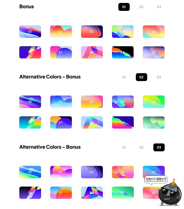 图片[4]-炫彩时尚抽象波浪渐变网站页面App海报广告背景底纹JPG图片素材-设计猿