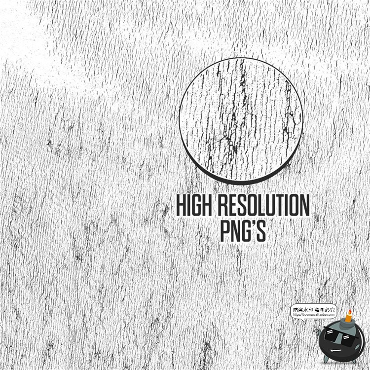 图片[3]-复古粗糙质感裂痕塑料溶胶墨水撕裂风化干裂纸张PNG叠加肌理素材-设计猿