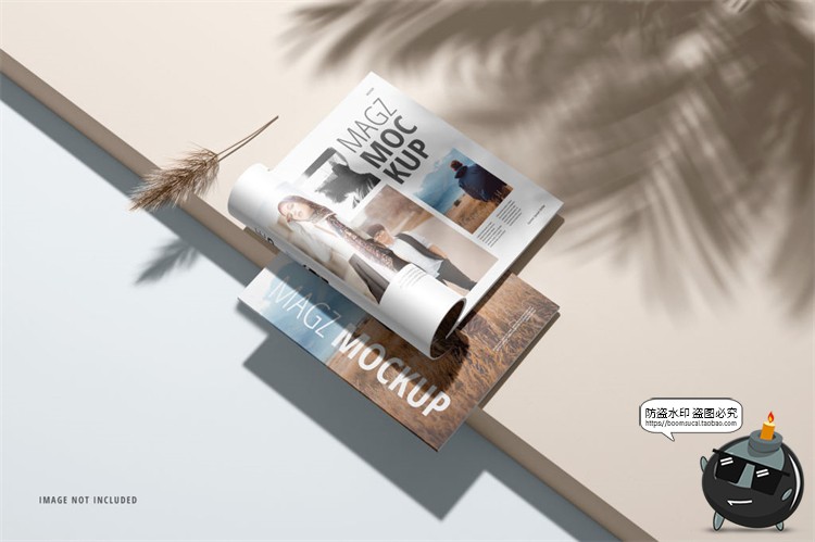 图片[3]-光影杂志画册书籍宣传册书刊样机智能贴图效果展示PSD模板PS素材-设计猿