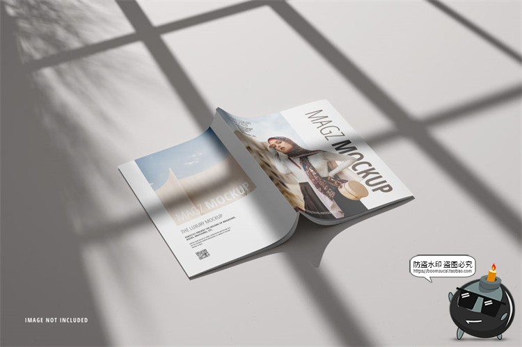 图片[4]-光影杂志画册书籍宣传册书刊样机智能贴图效果展示PSD模板PS素材-设计猿