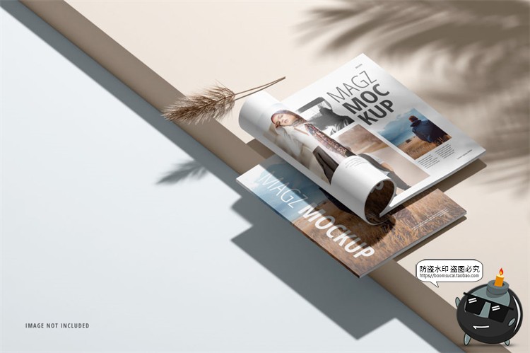 图片[6]-光影杂志画册书籍宣传册书刊样机智能贴图效果展示PSD模板PS素材-设计猿