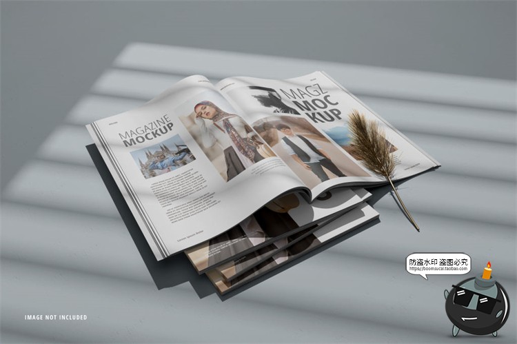 图片[9]-光影杂志画册书籍宣传册书刊样机智能贴图效果展示PSD模板PS素材-设计猿