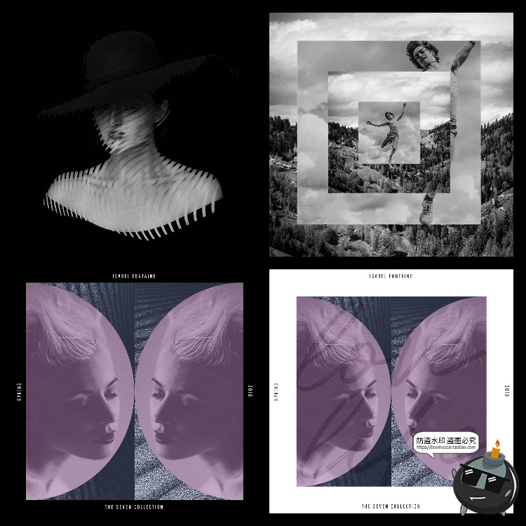 图片[4]-国外个性小众现代艺术抽象媒体展示图片特效PSD模板样机PS素材-设计猿